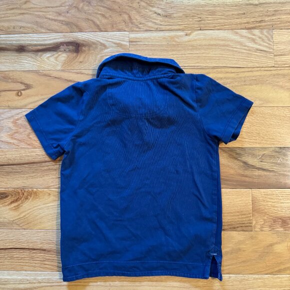Tommy Bahama Toddler Boy's Navy Blue Short Sleeve Collared Polo Shirt Size  4T - Picture 5 of 5